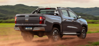 Imagem da suspensão reforçada da Fiat Titano